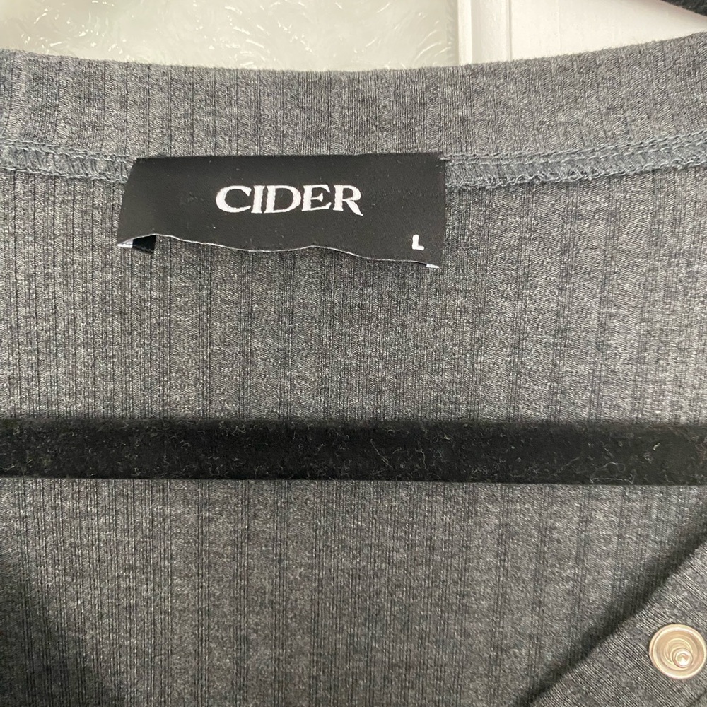 Dark Grey Long Sleeve Top - Picture 3 of 4